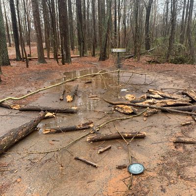 Hole 8, just after the storms passed
