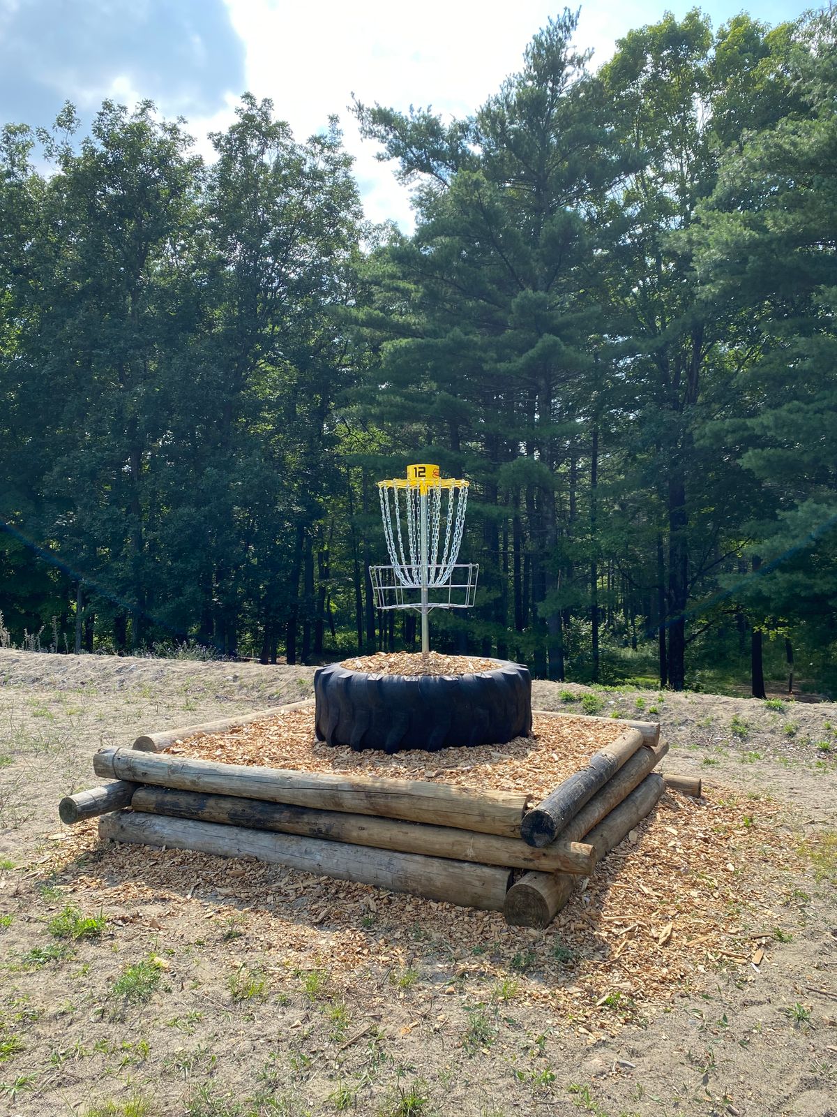 Elevated pin on hole 12