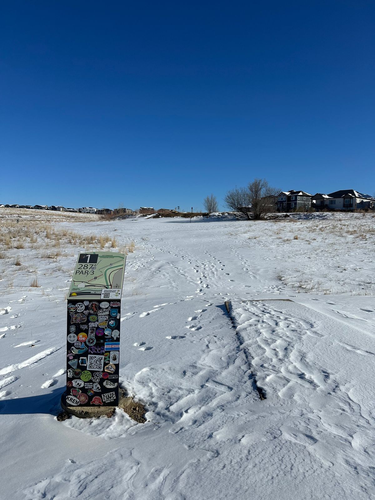 Hole 1 - snow version