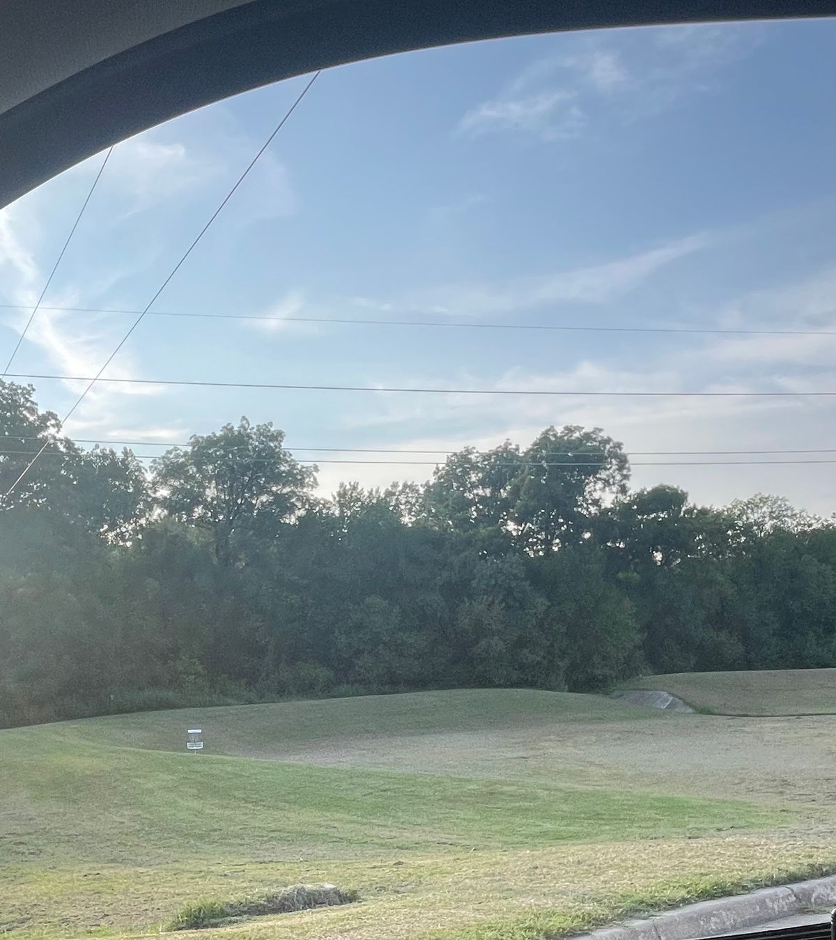 Hole 3 basket, from Ob view