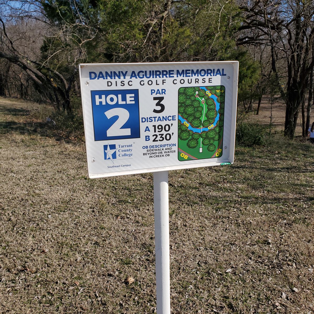 Hole 3 sign