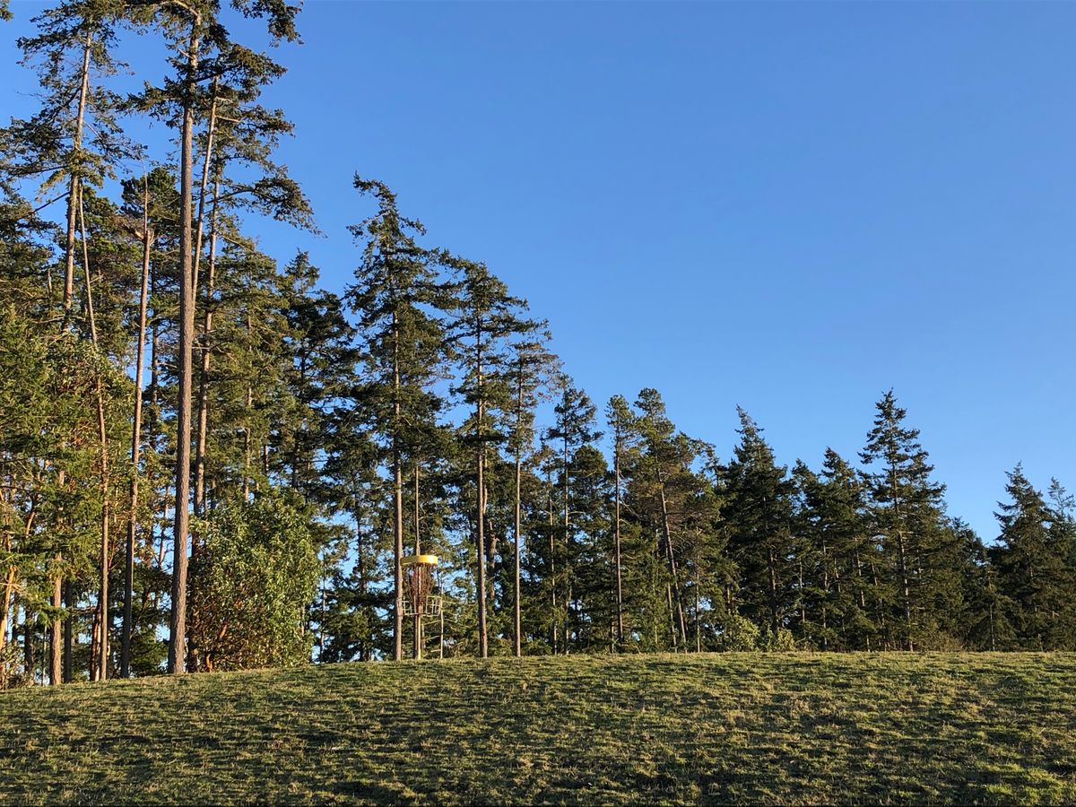 Hole 2 on the hill.