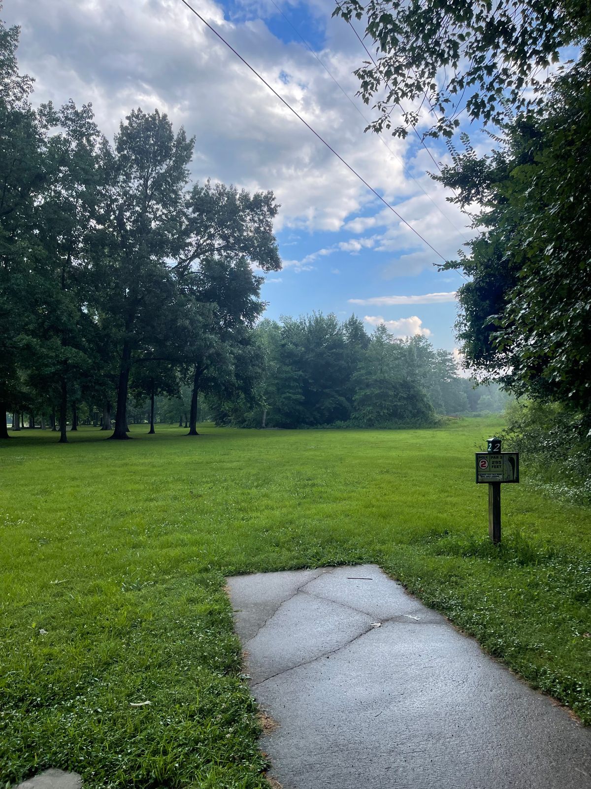 Hole 2; July 2024 after a hard rain.