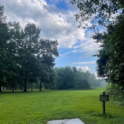 Hole 2; July 2024 after a hard rain.