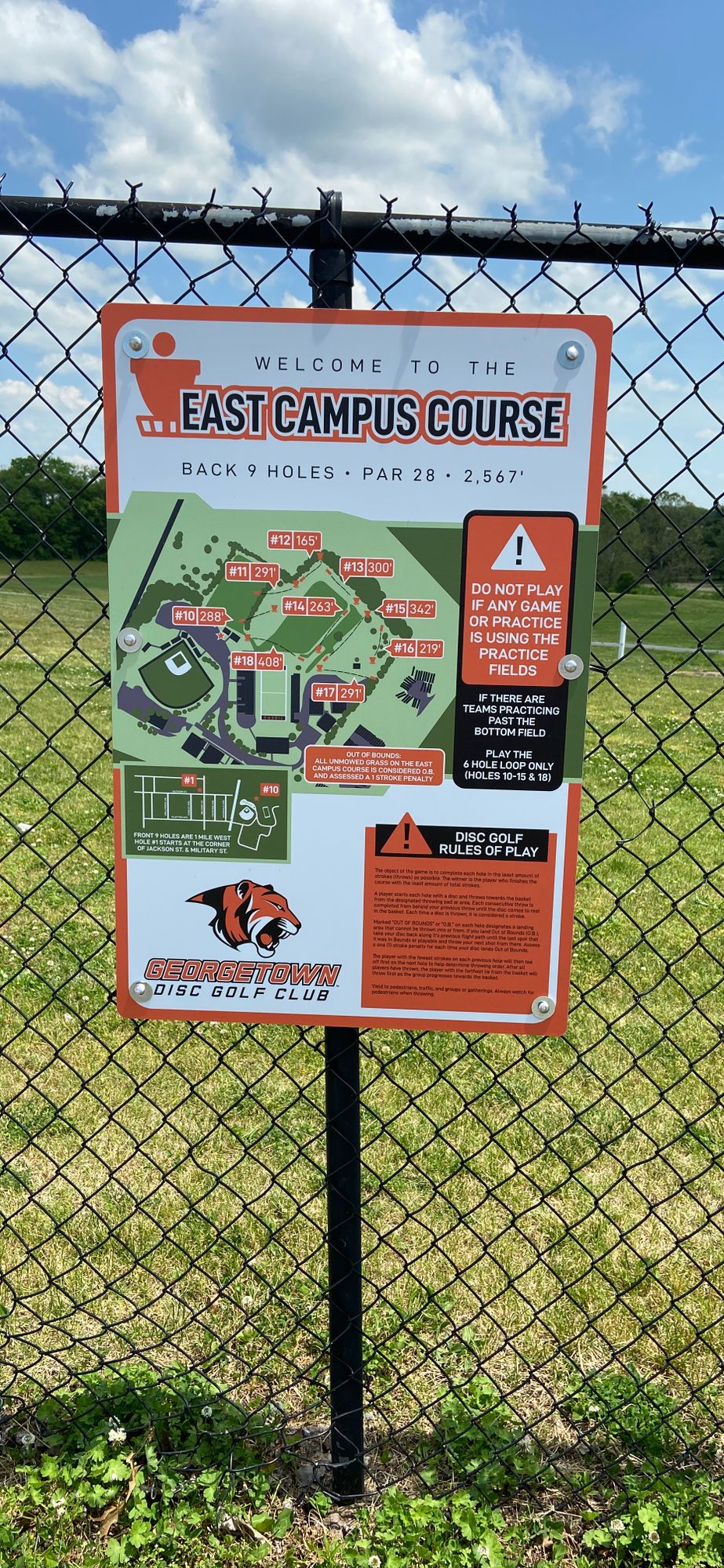 East Campus course map