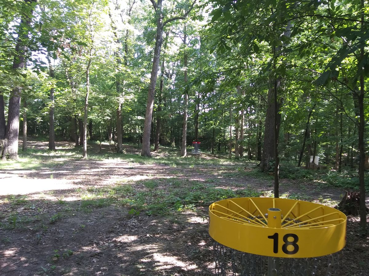 #18 bends left towards both targets.