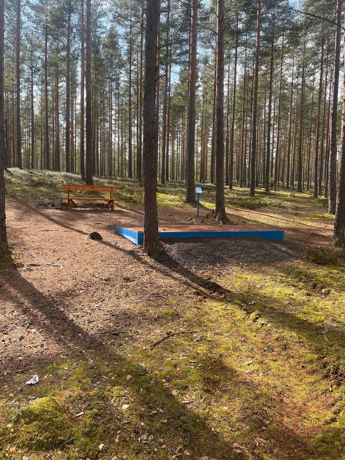 Sinisen layoutin väylän 9 tee