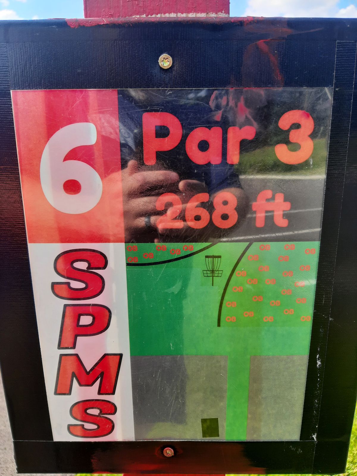 Hole 6 Tee Sign