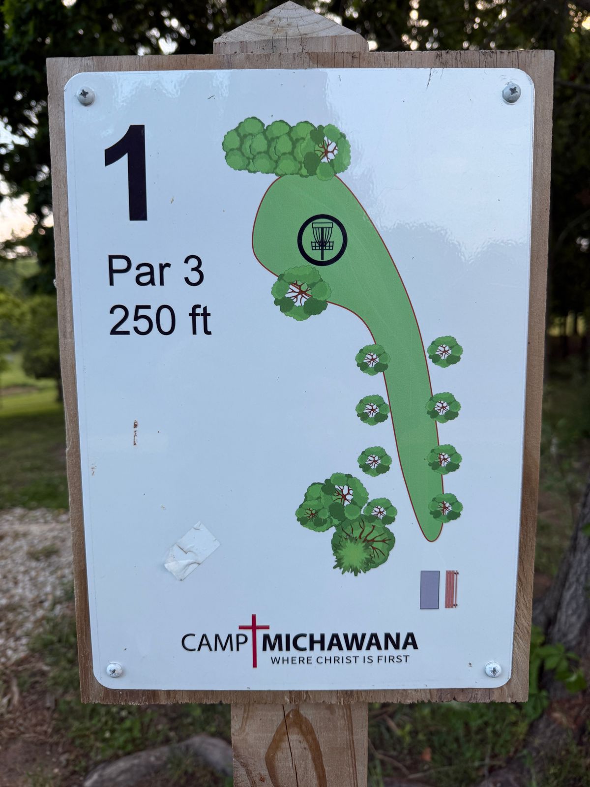 Hole 1 Sign