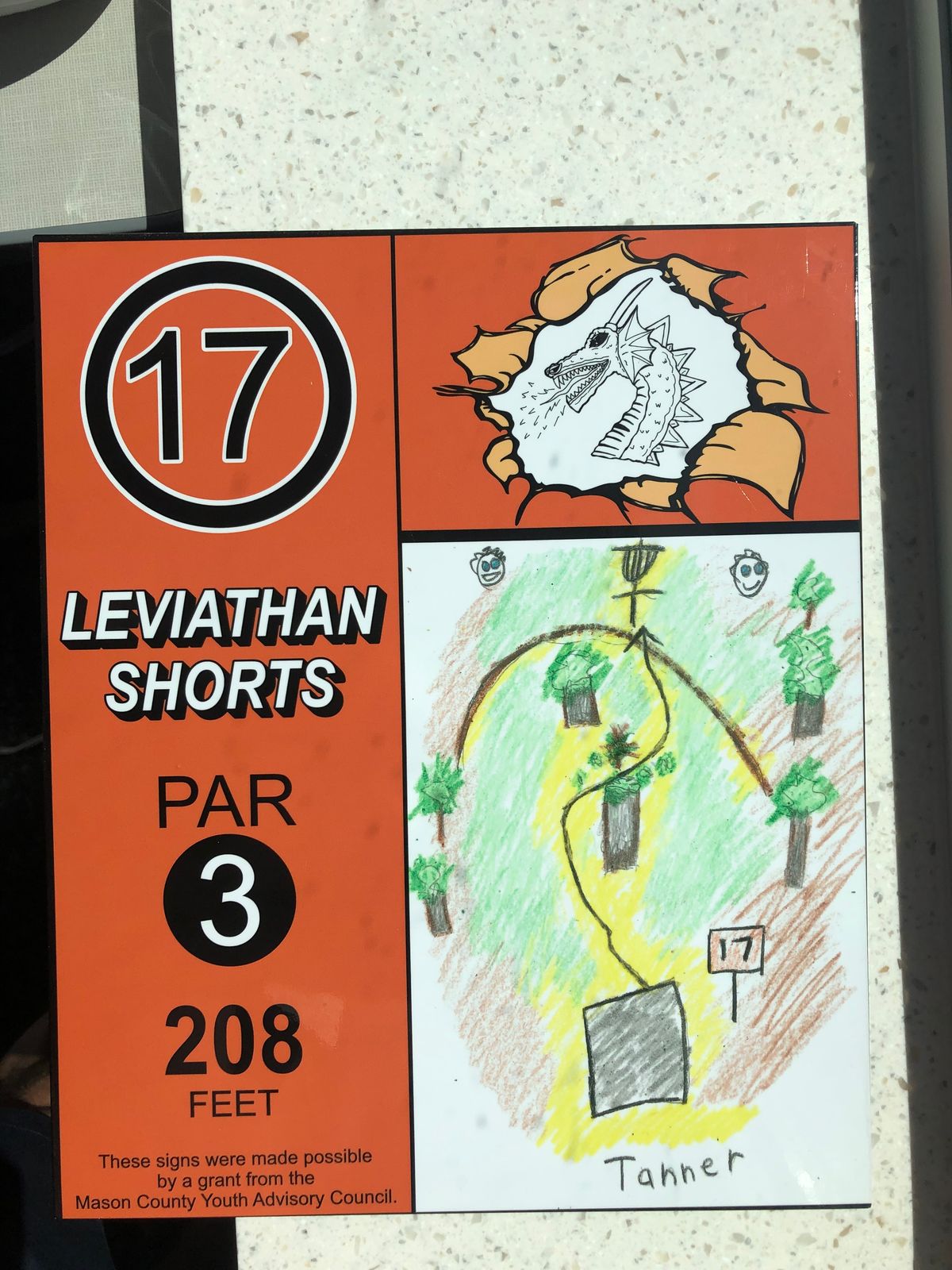 New Tee Signs made by Ludington Elementary School students.