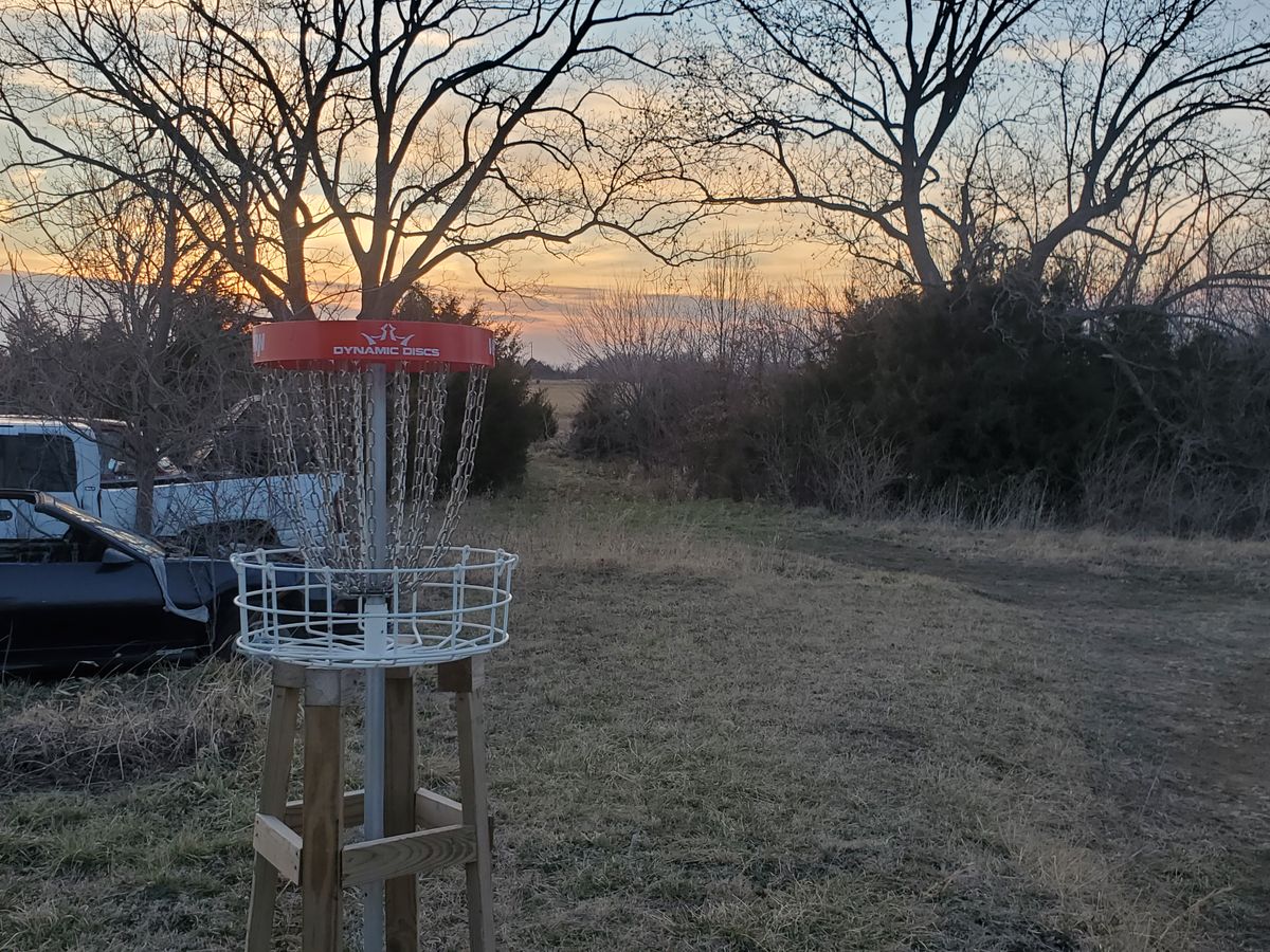 Hole 8 elevated basket