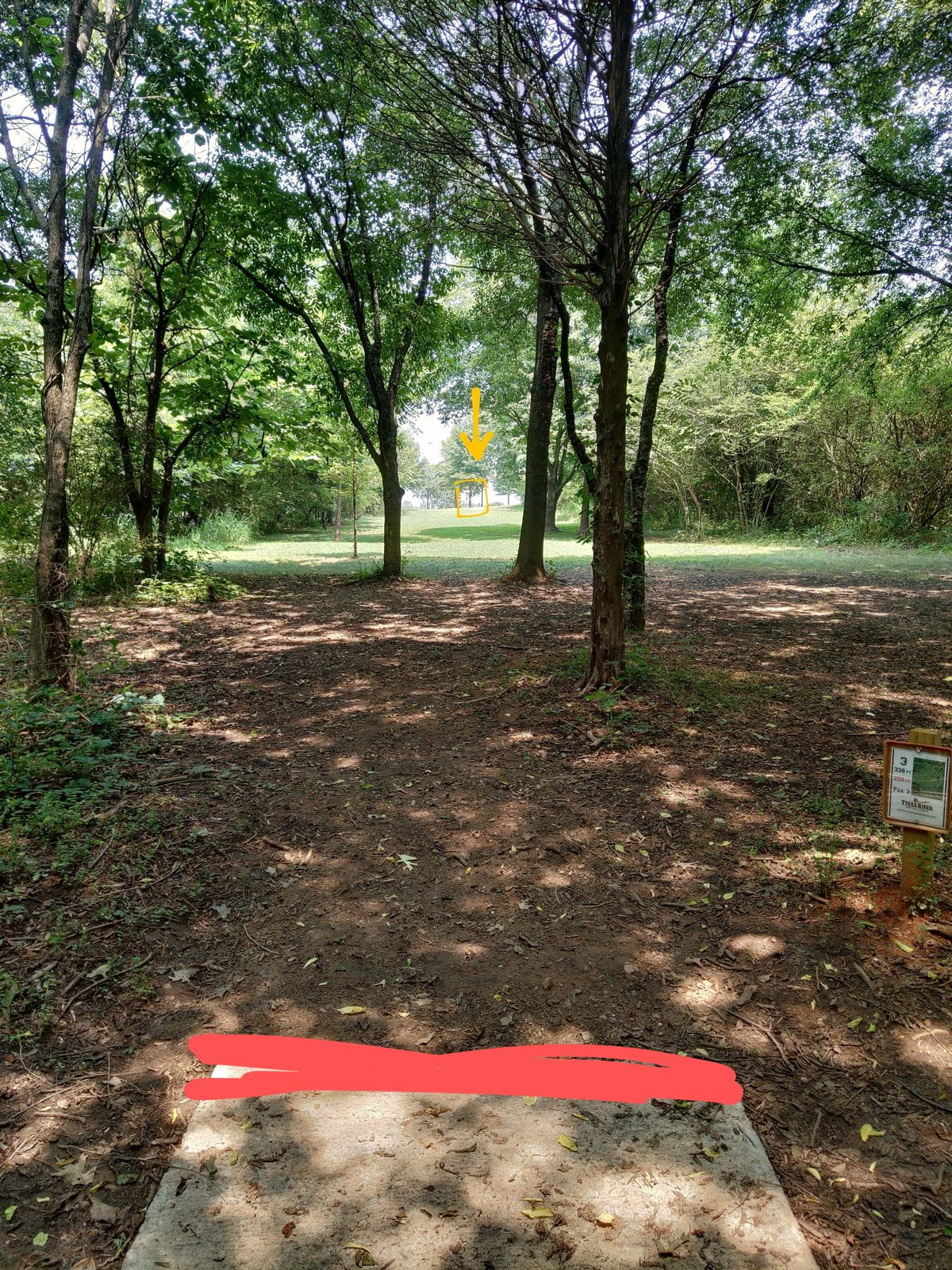 View from short tee box.