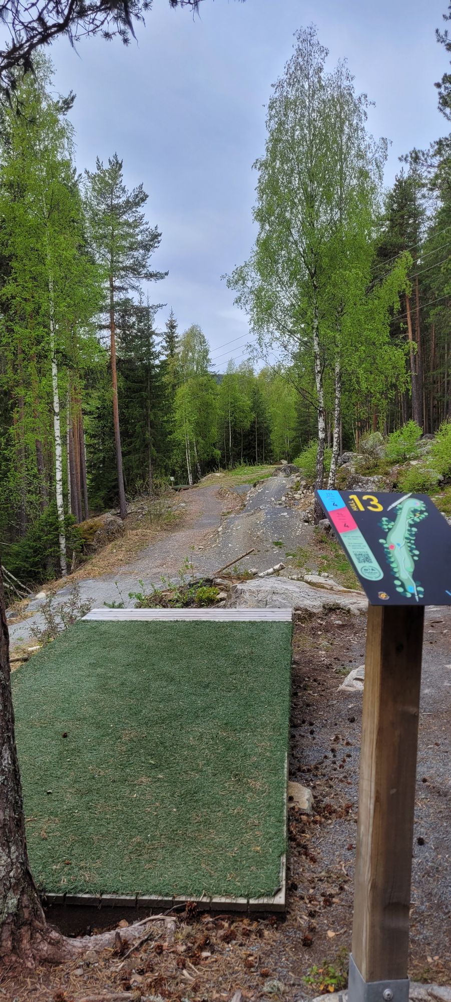 Old hole 13, now 14. 
