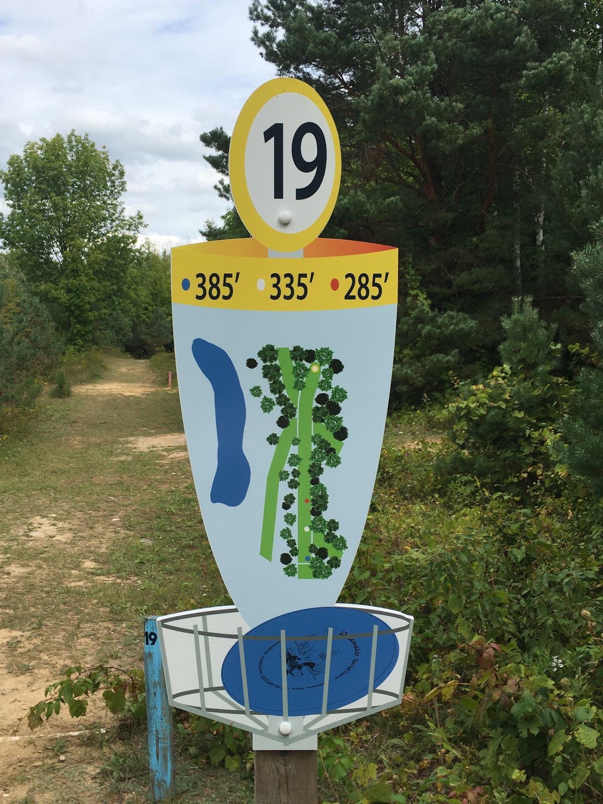 Hole sign #19.🇨🇦👍🍁🇨🇦