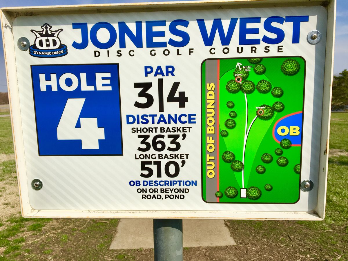 Hole 4 Tee Sign