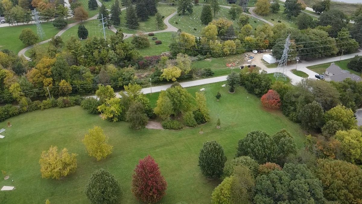Aerial view of hole 6
