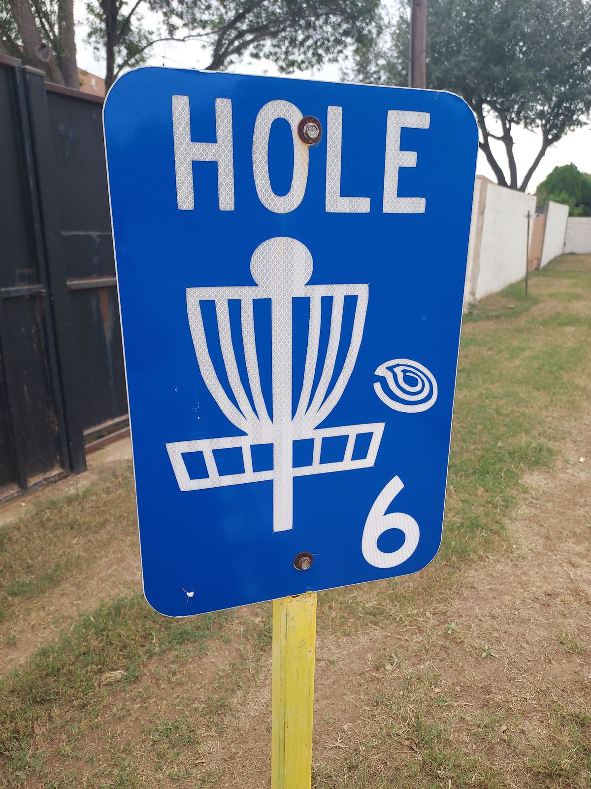 Hole 6 tee sign