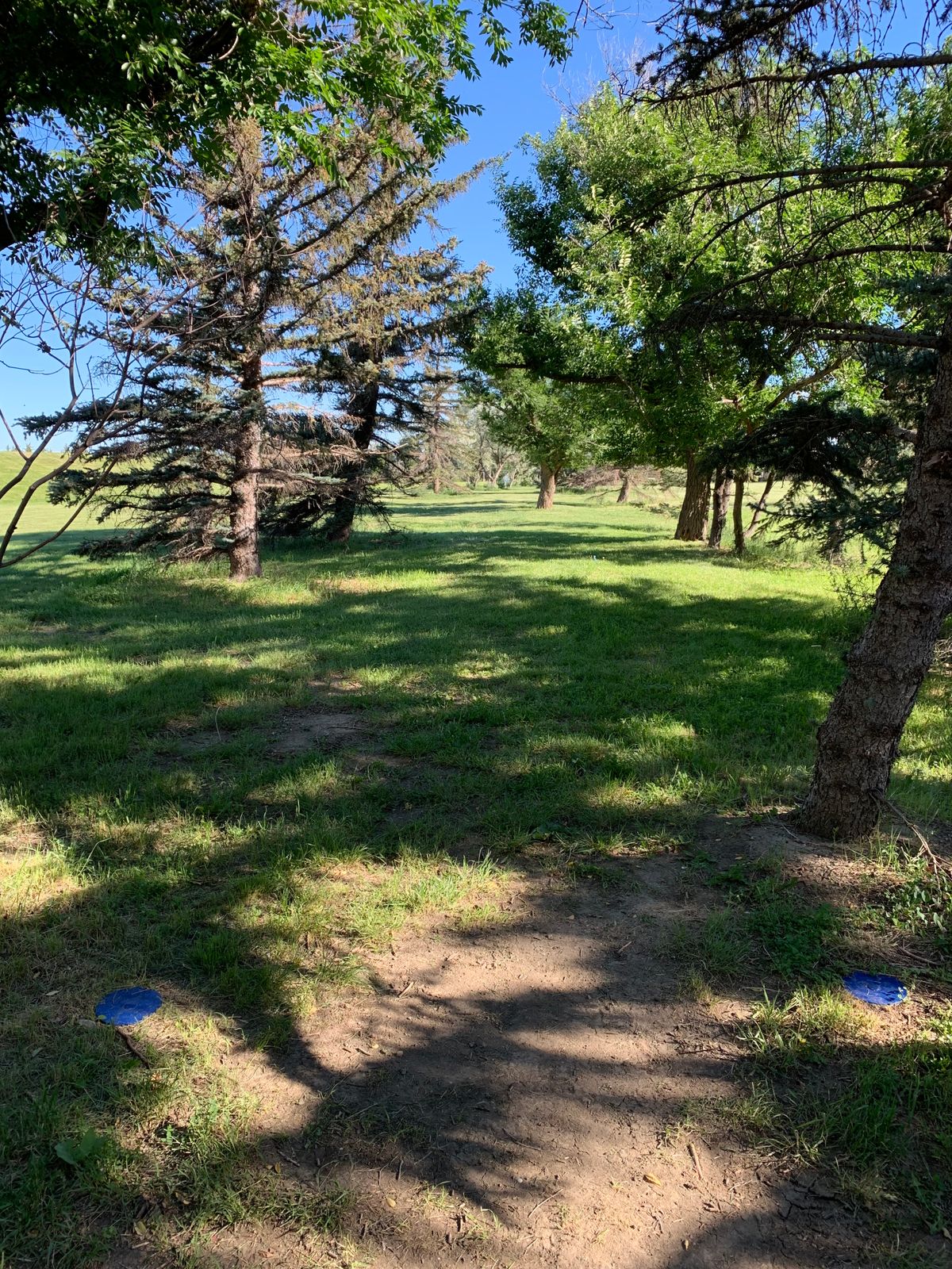 Hole 6 has a tight fairway and low ceiling to challenge you