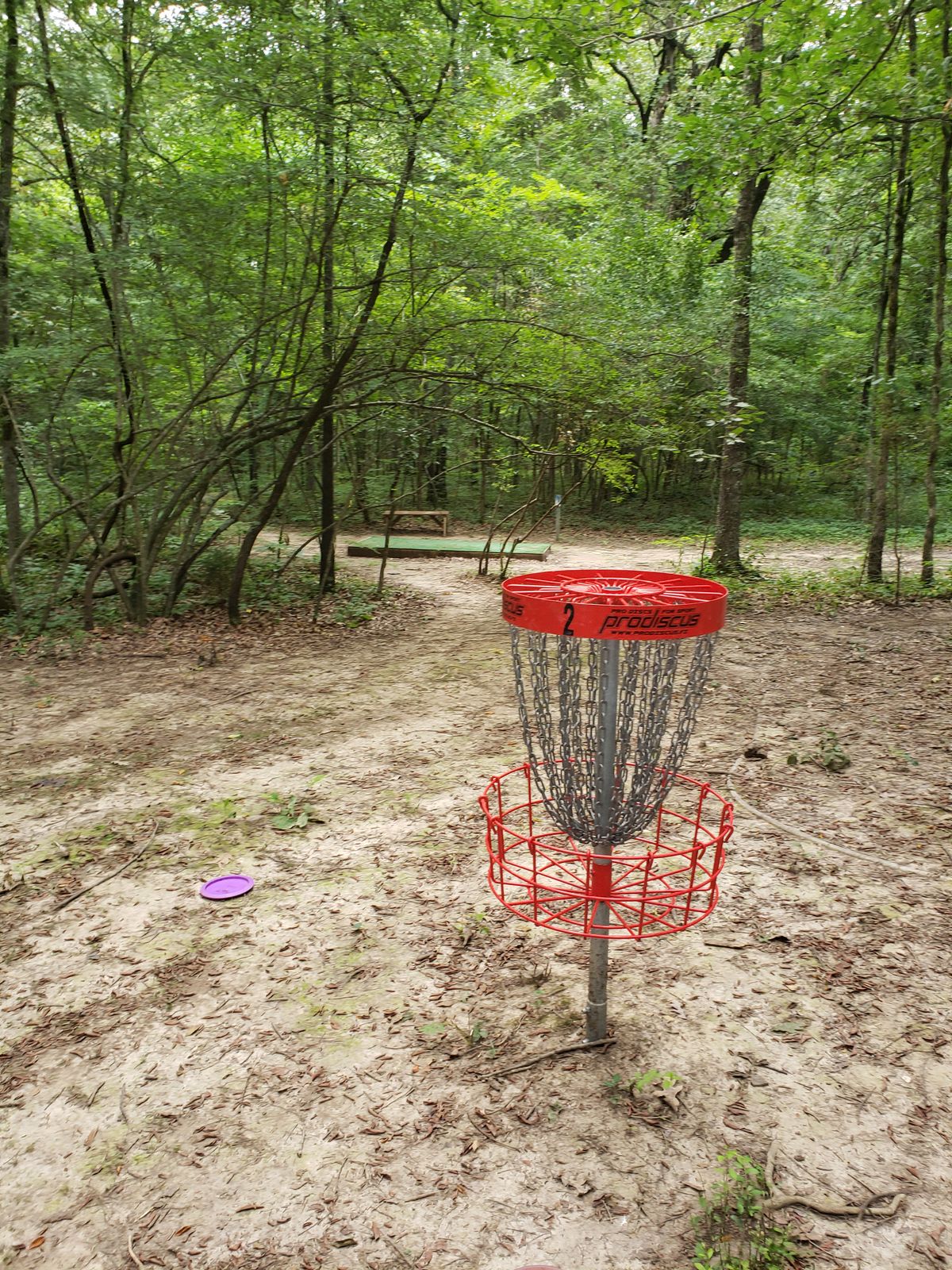 #2 Red Basket facing #3 Tee-Pad