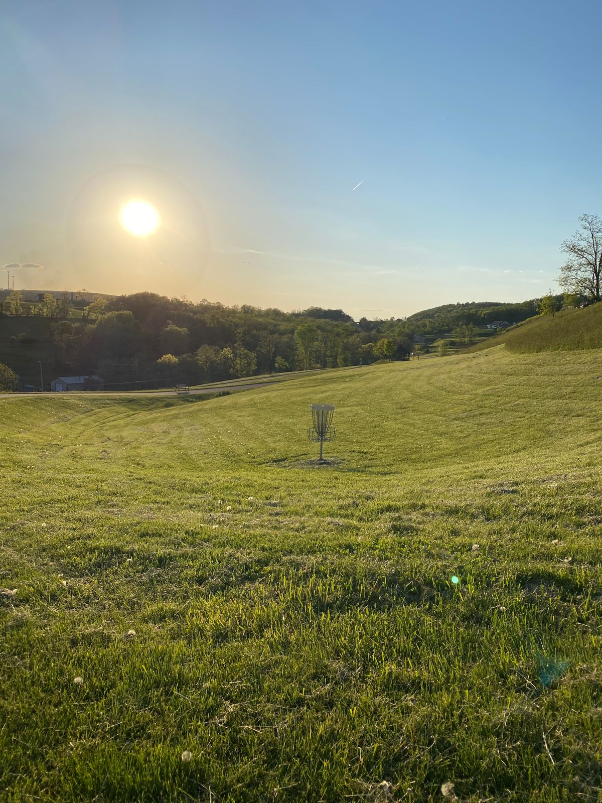 Hole 9 from the walkway
