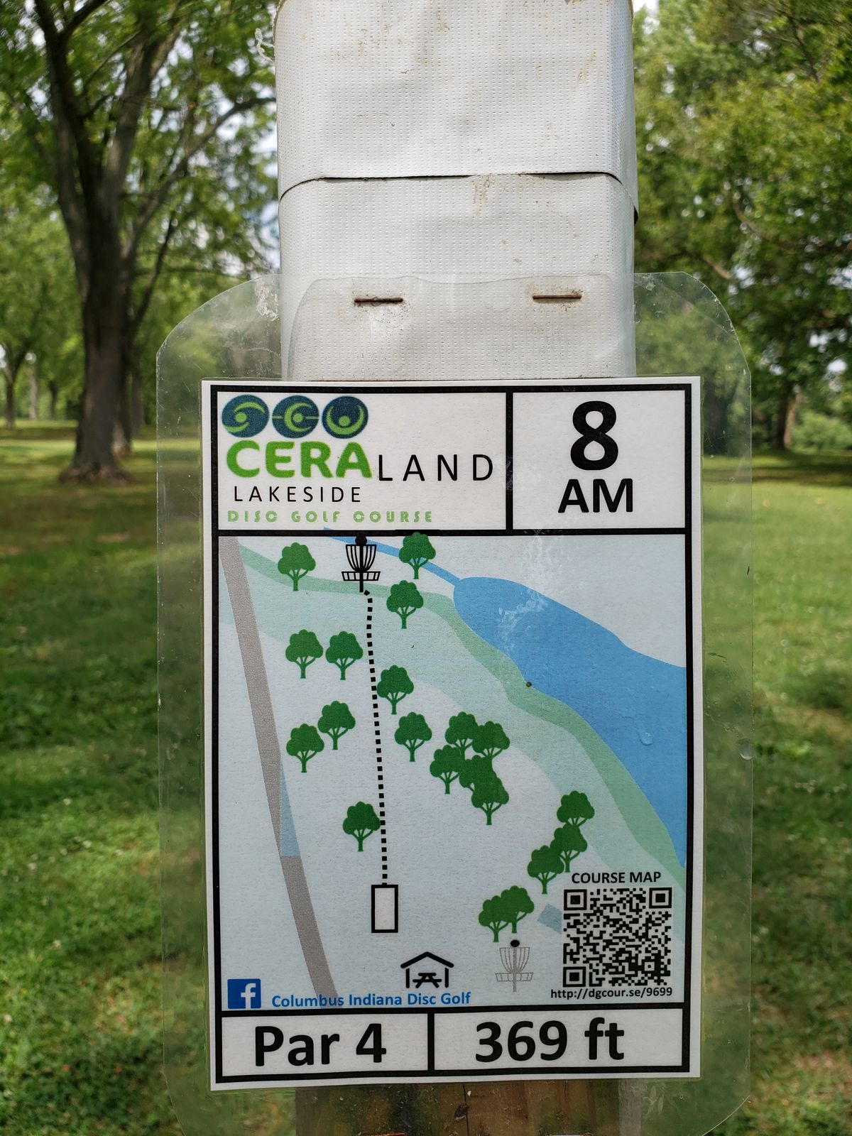 #8 Amateur Tee shot Sign.