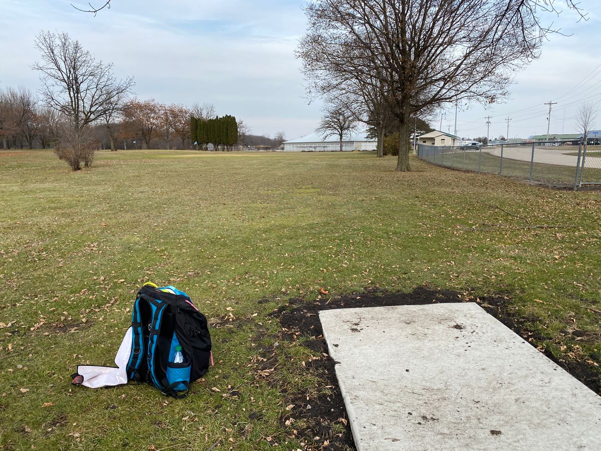 Hole 9 teepad.