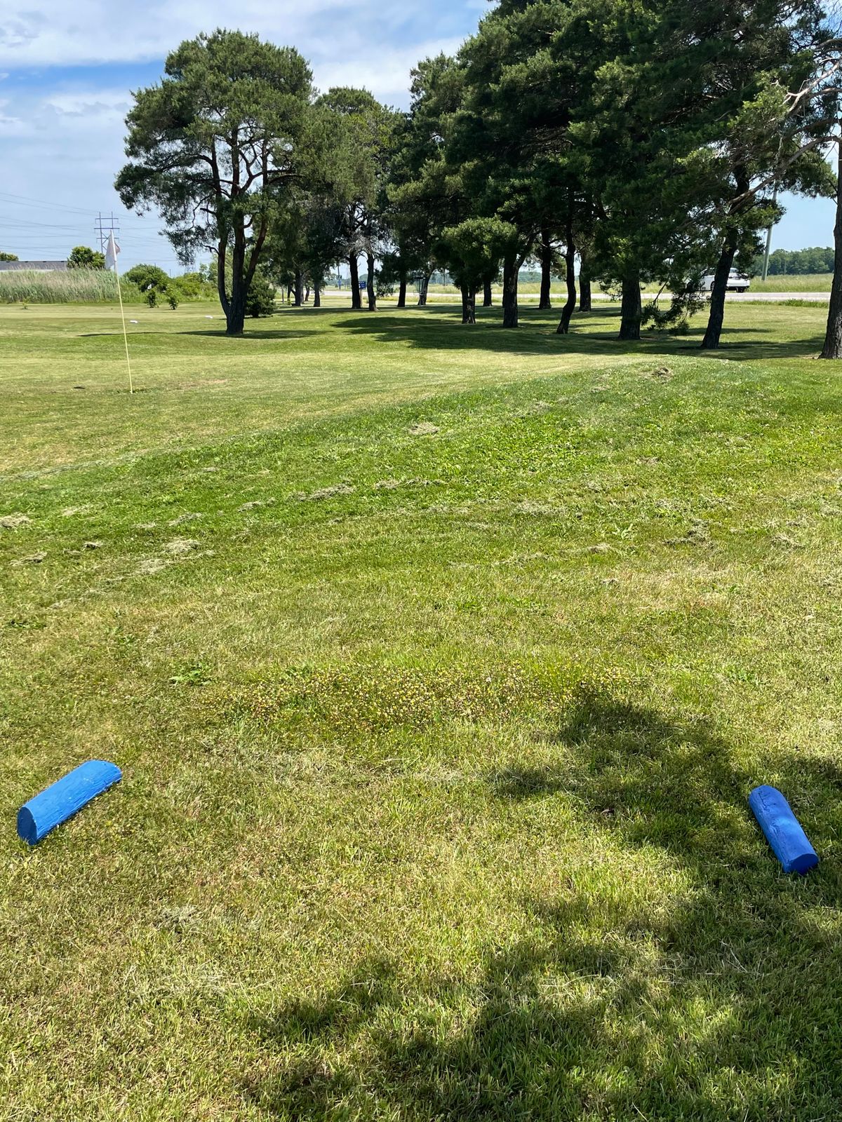 Hole 5 tee off