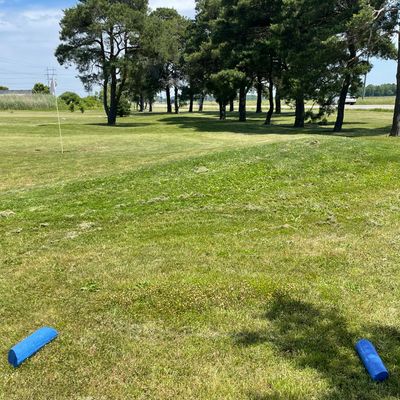 Hole 5 tee off