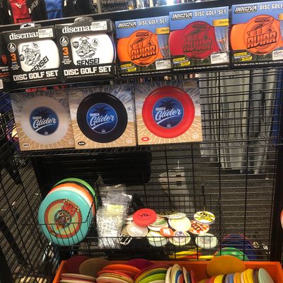 Starter sets , Beach gliders , Ultimate Discs , Mini Discs , and Used DX and Pro Grade Discs