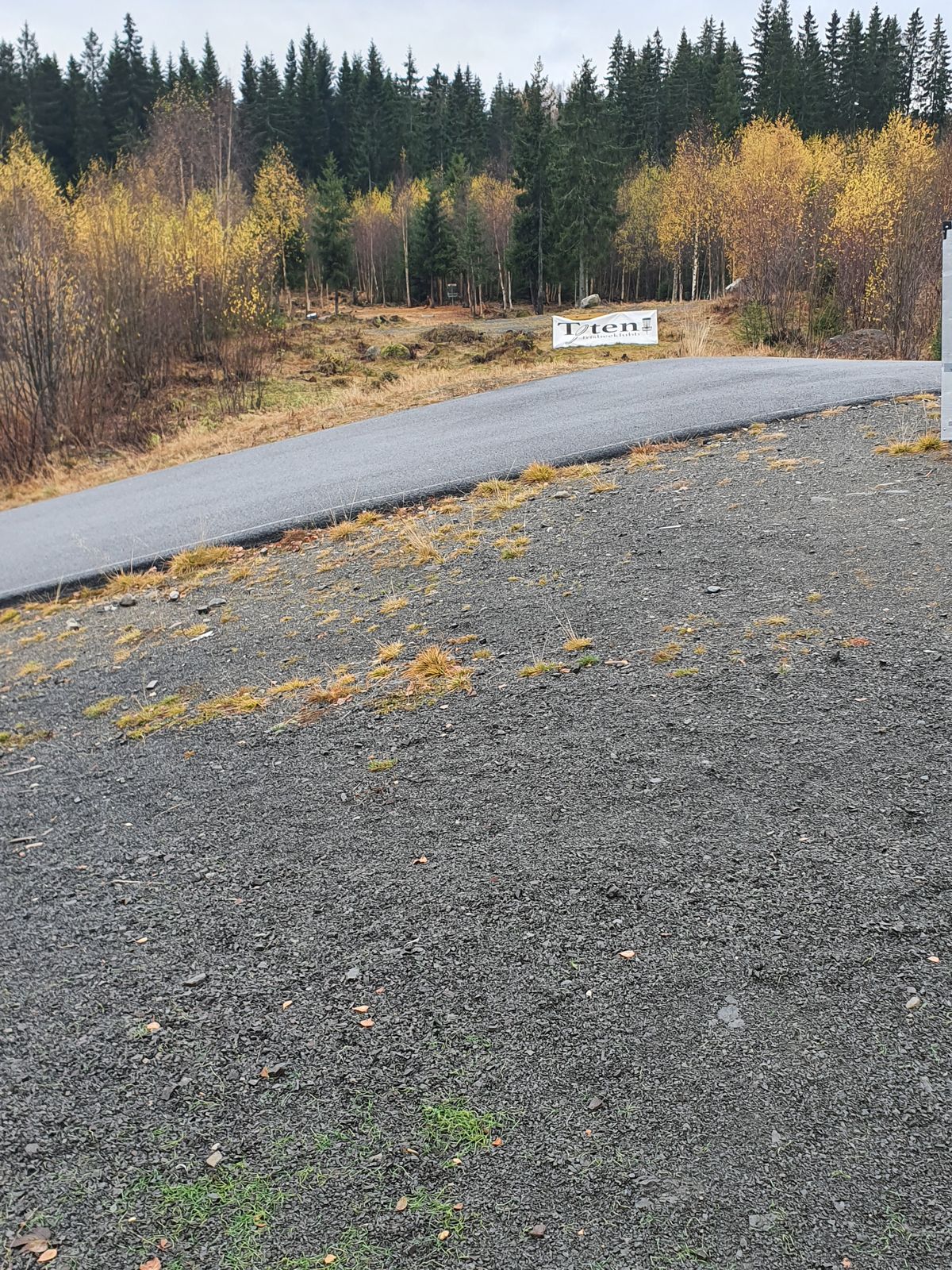 Fairway før graving og planering