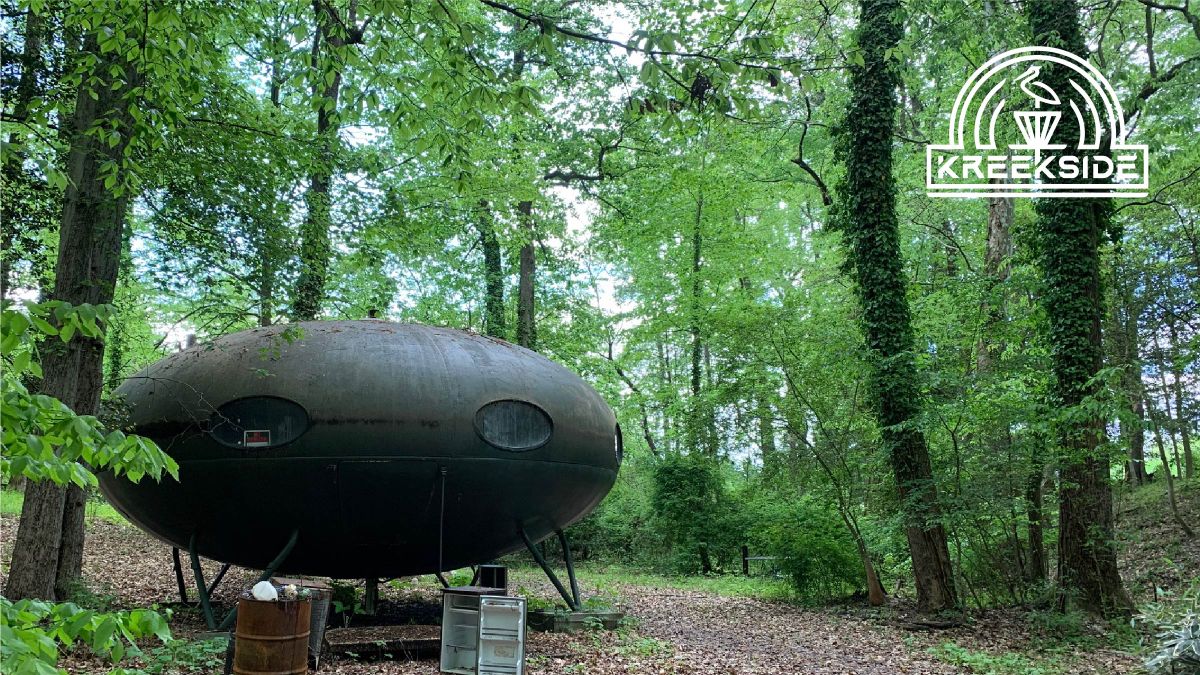 UFO near hole 4/13 basket