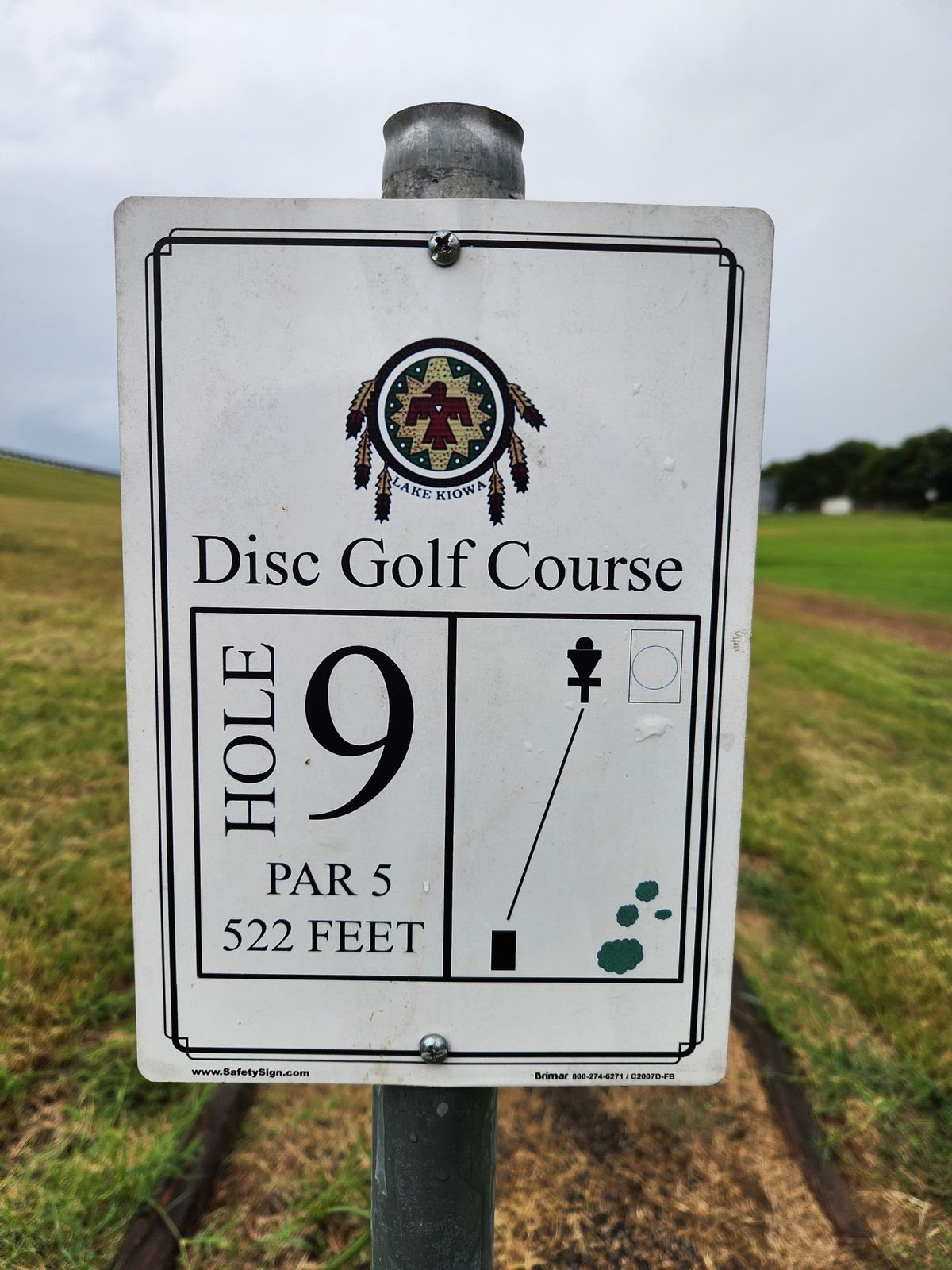 Hole 9 sign