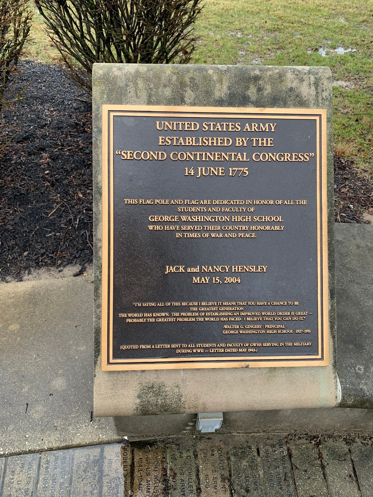 United States Army Stone