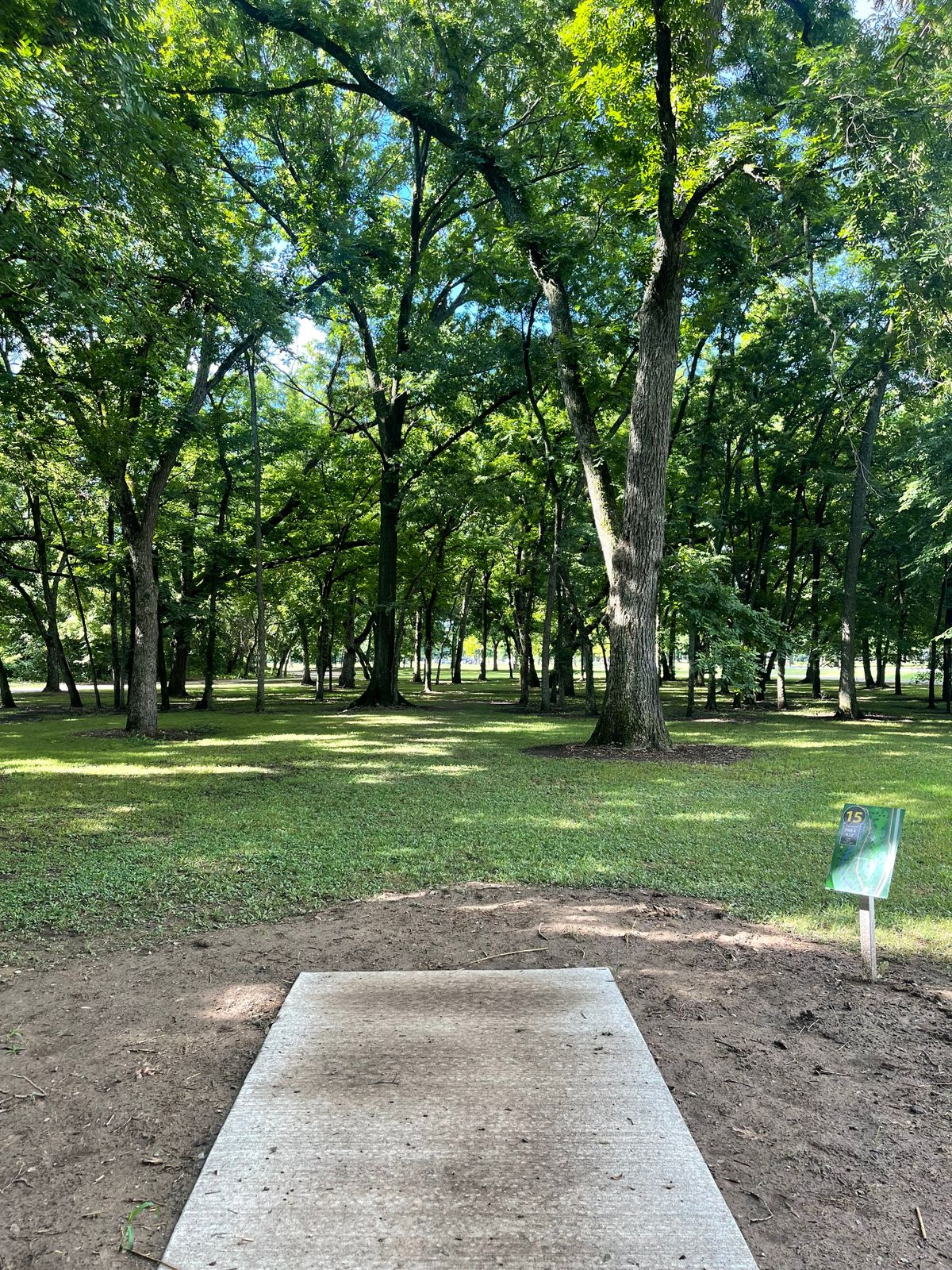 Hole 15 short tee pad