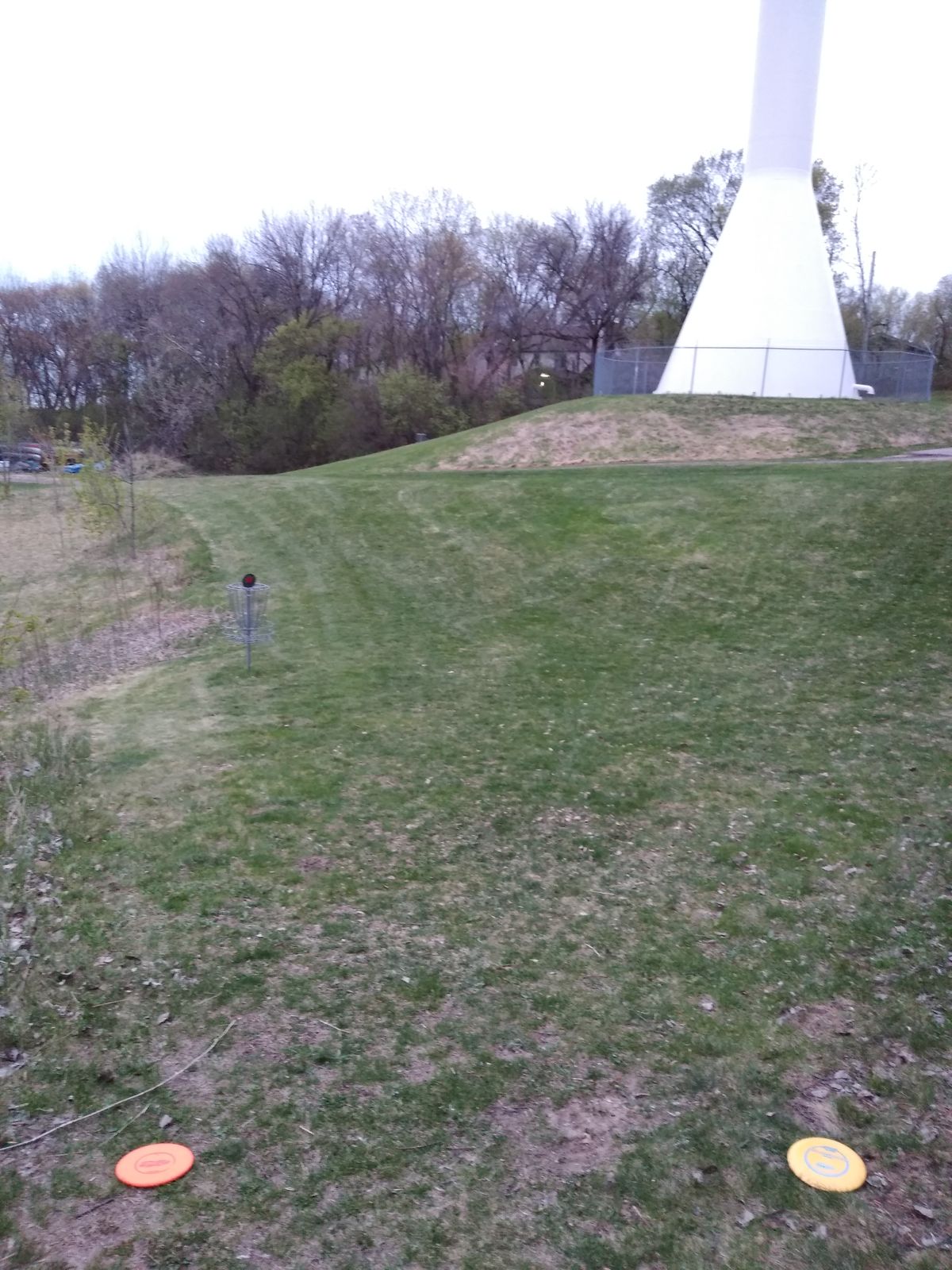 #3 - on side hill, slightly to right.  Shares #1 basket