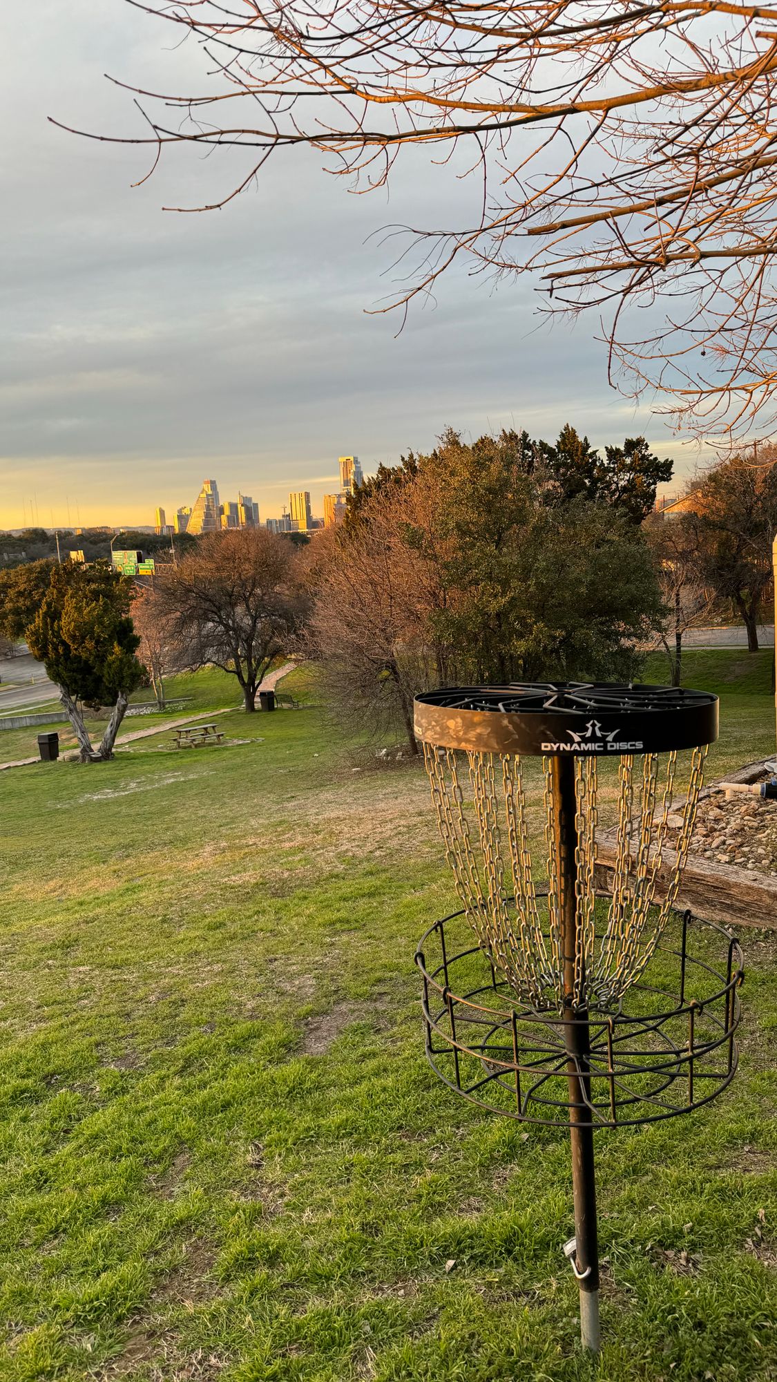 Take in the Austin skyline as you go up and down the course.