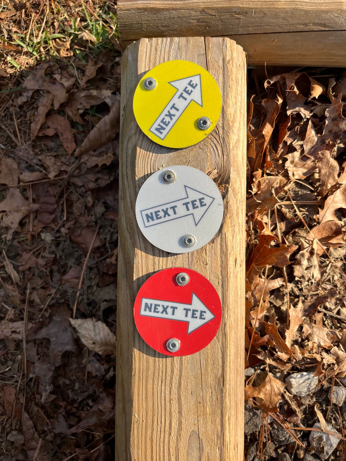 Next Tee markers at or near every current goal position