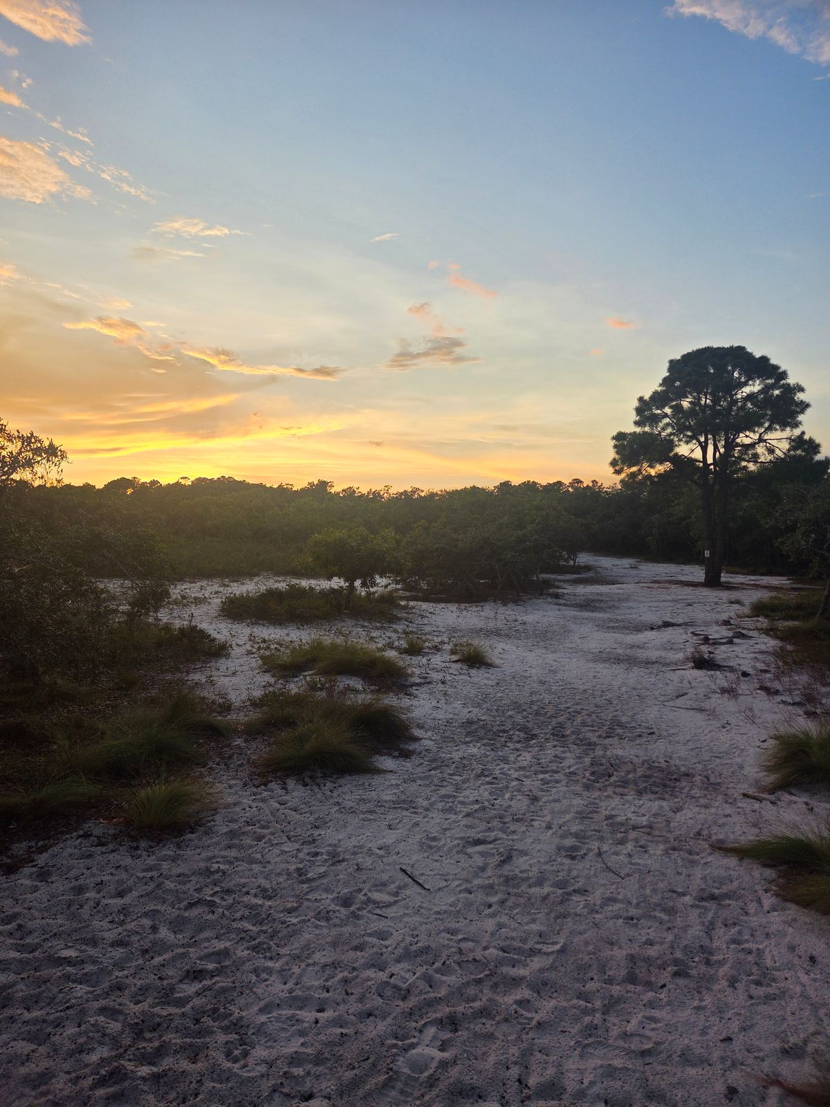 Hole 5 at sunset