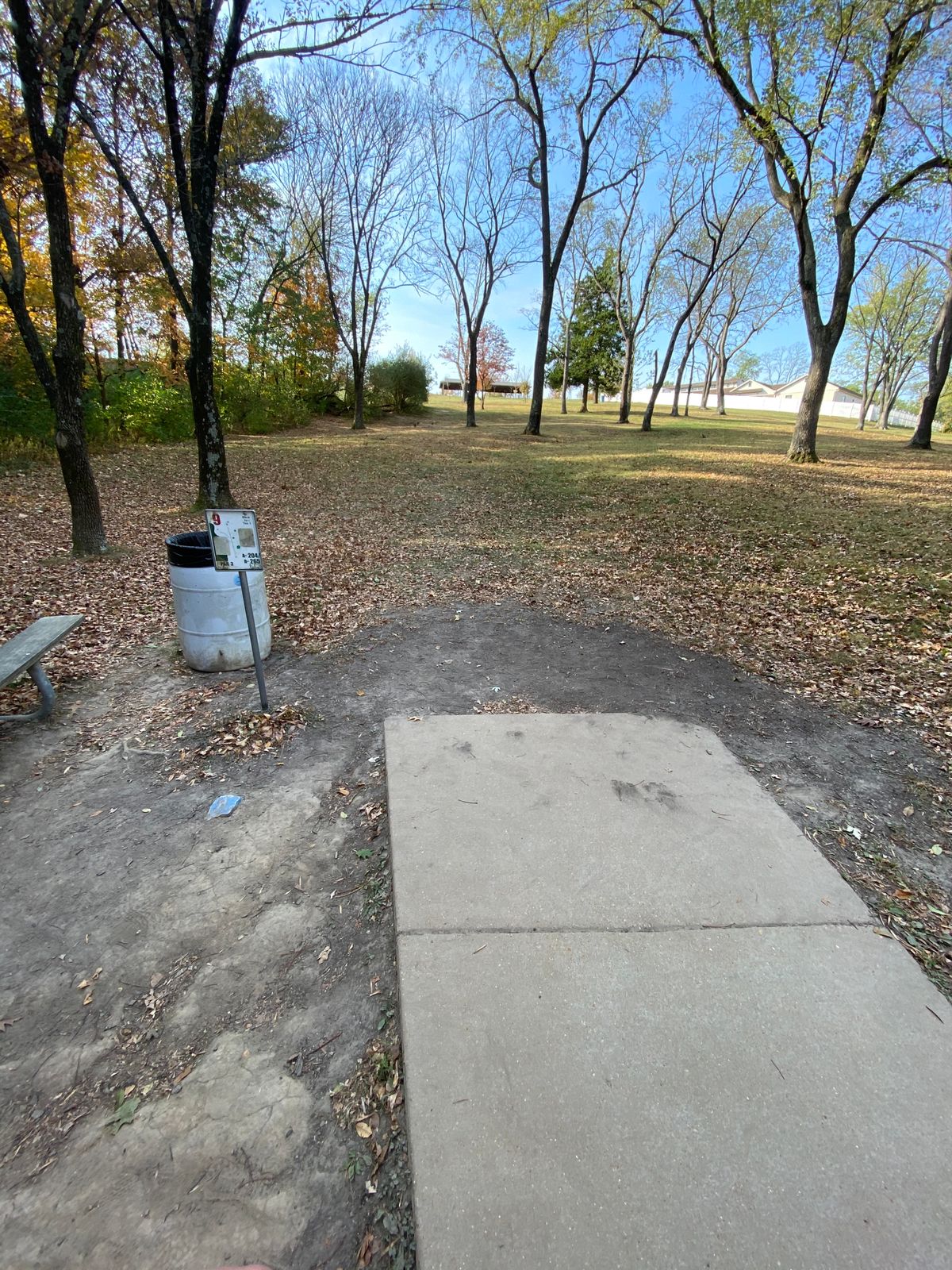 Hole 18 tee box