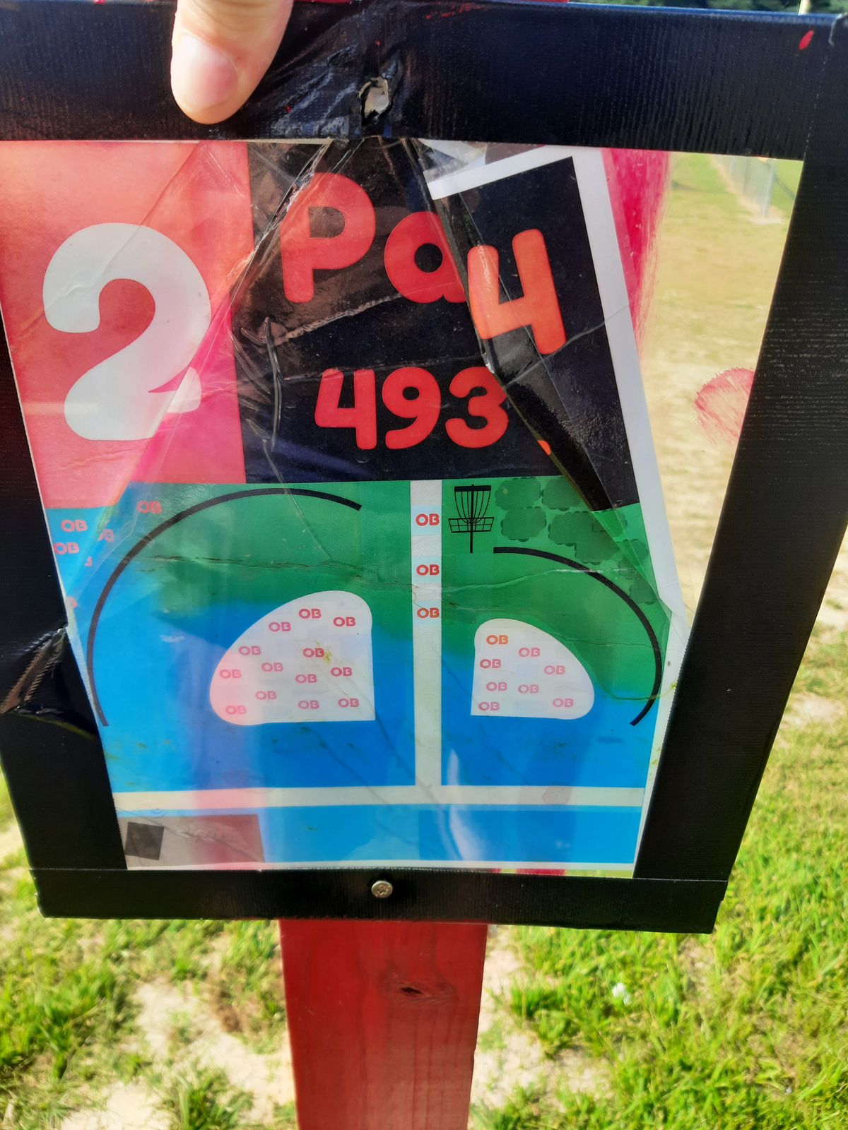 Hole 2 Tee Sign