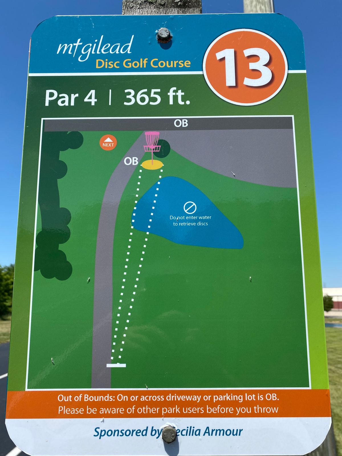 Hole 13 (Sign)