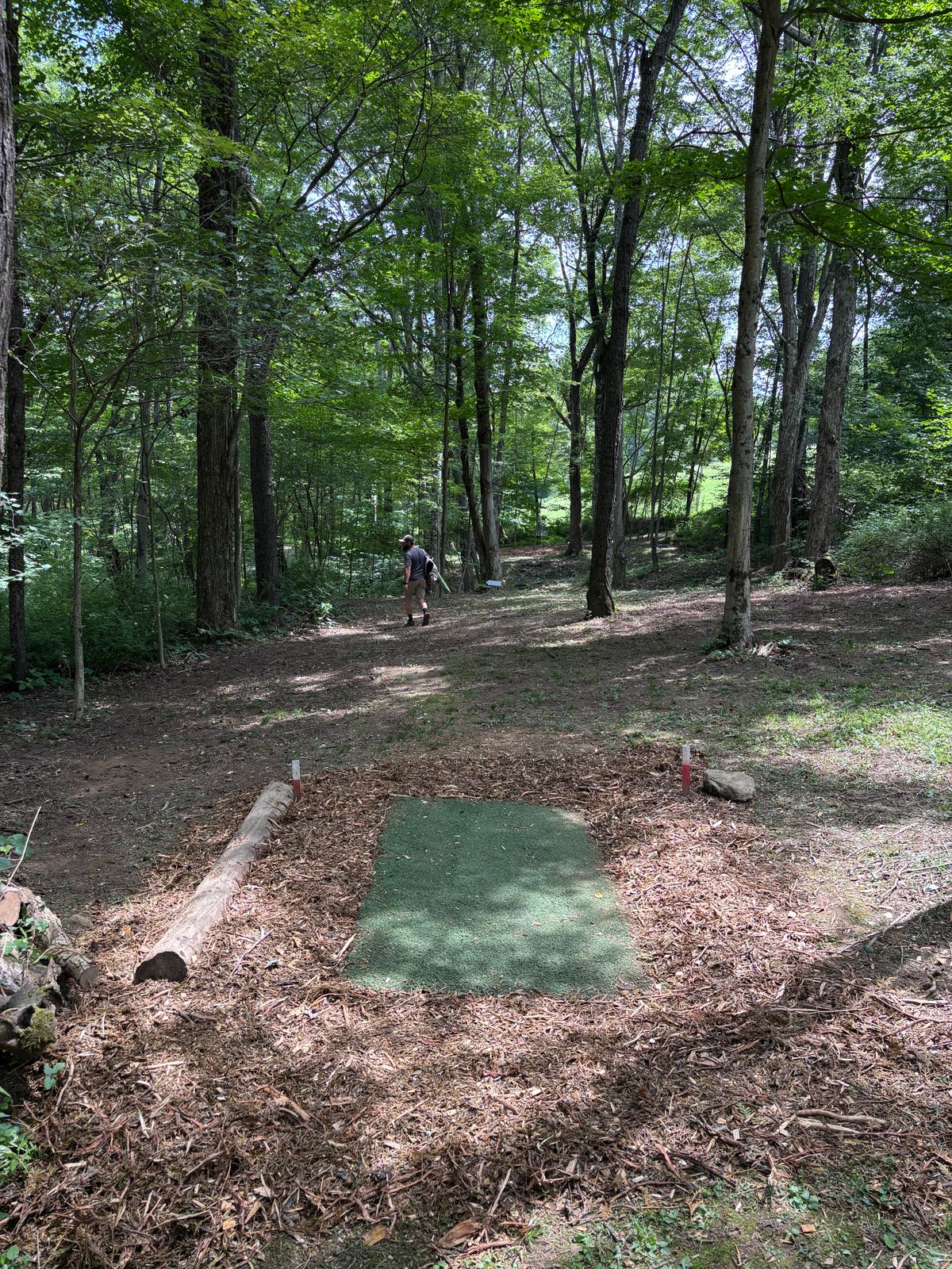 Hole 1 short tee.