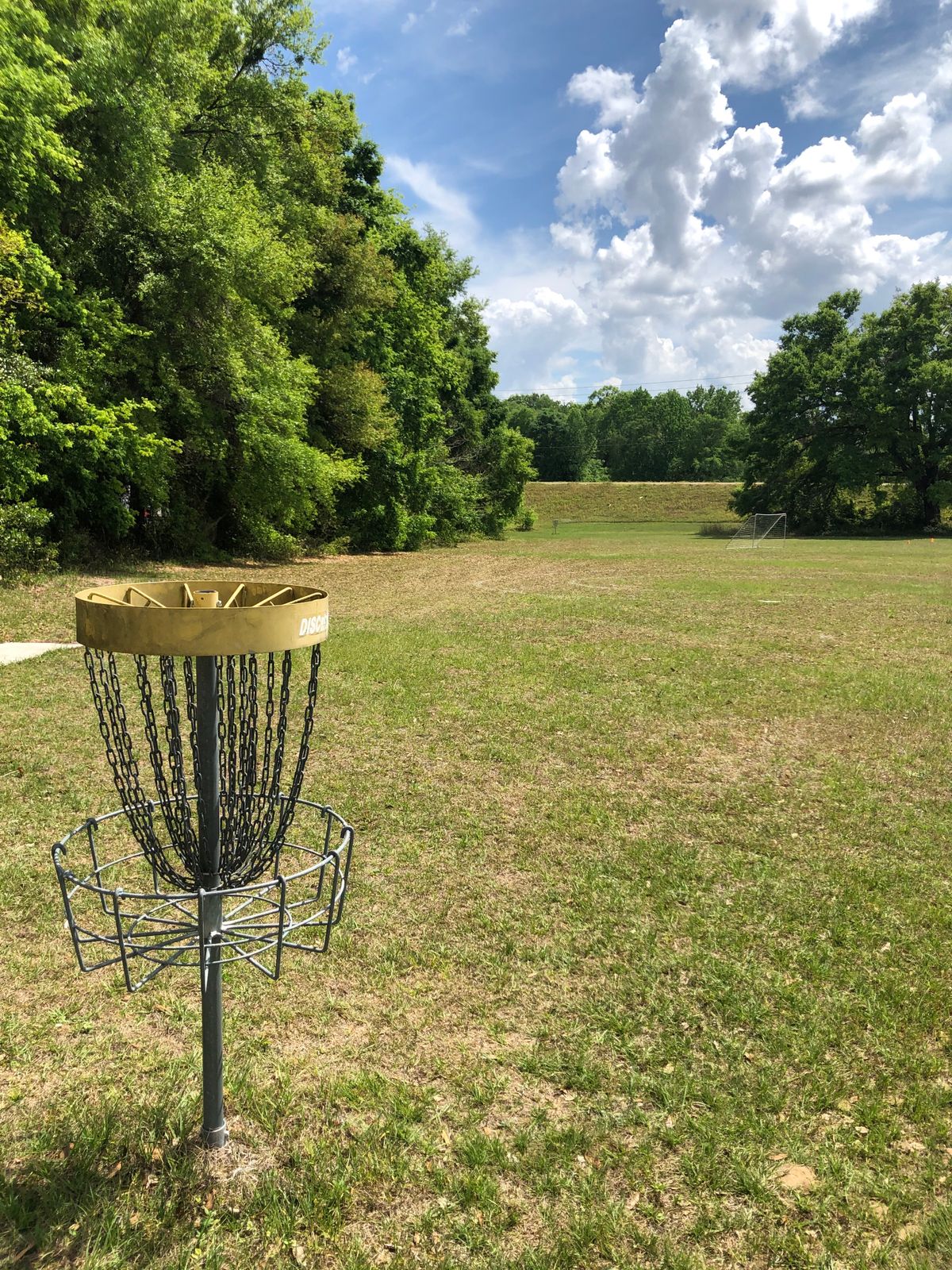 Hole 10, basket to tee