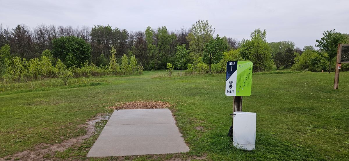 Hole 1, looking down the fairway
