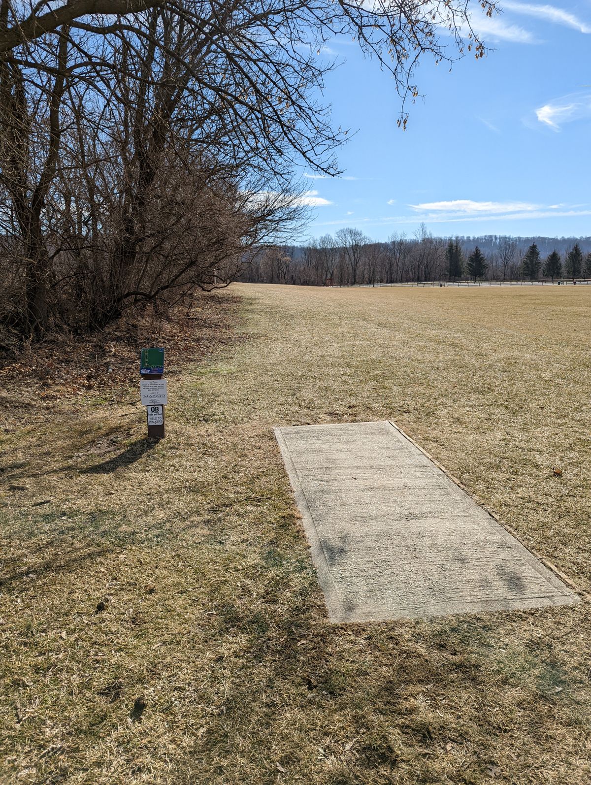 View hole 18 (winter)