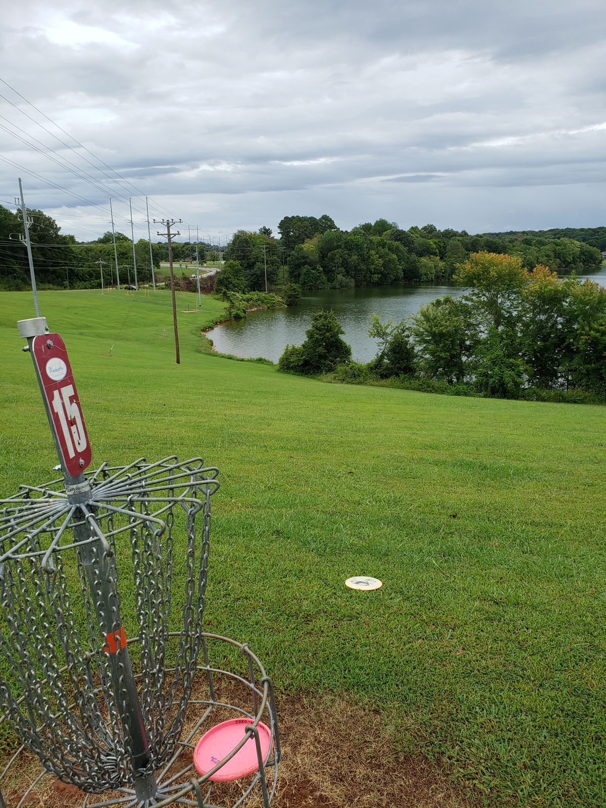#15 Basket with view of #16 Basket down by the waters edge.