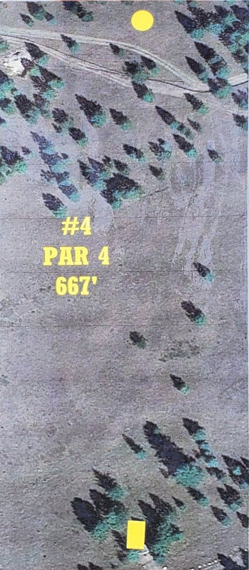 Tee sign hole 4