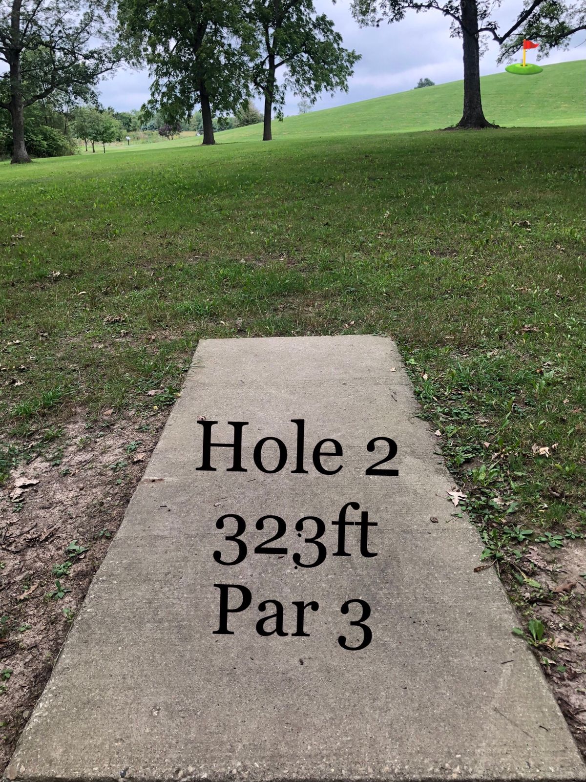 Look from hole 2 tee.