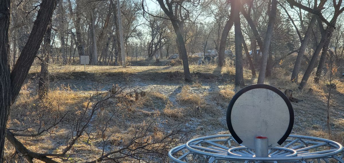 Hole 1 basket to LZ and tee.