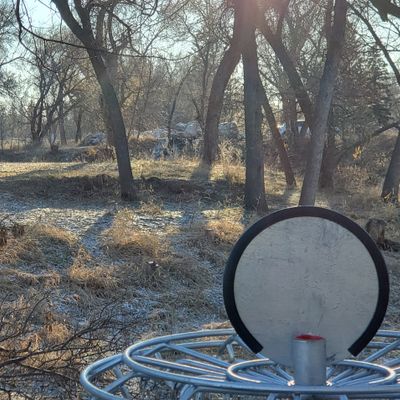 Hole 1 basket to LZ and tee.